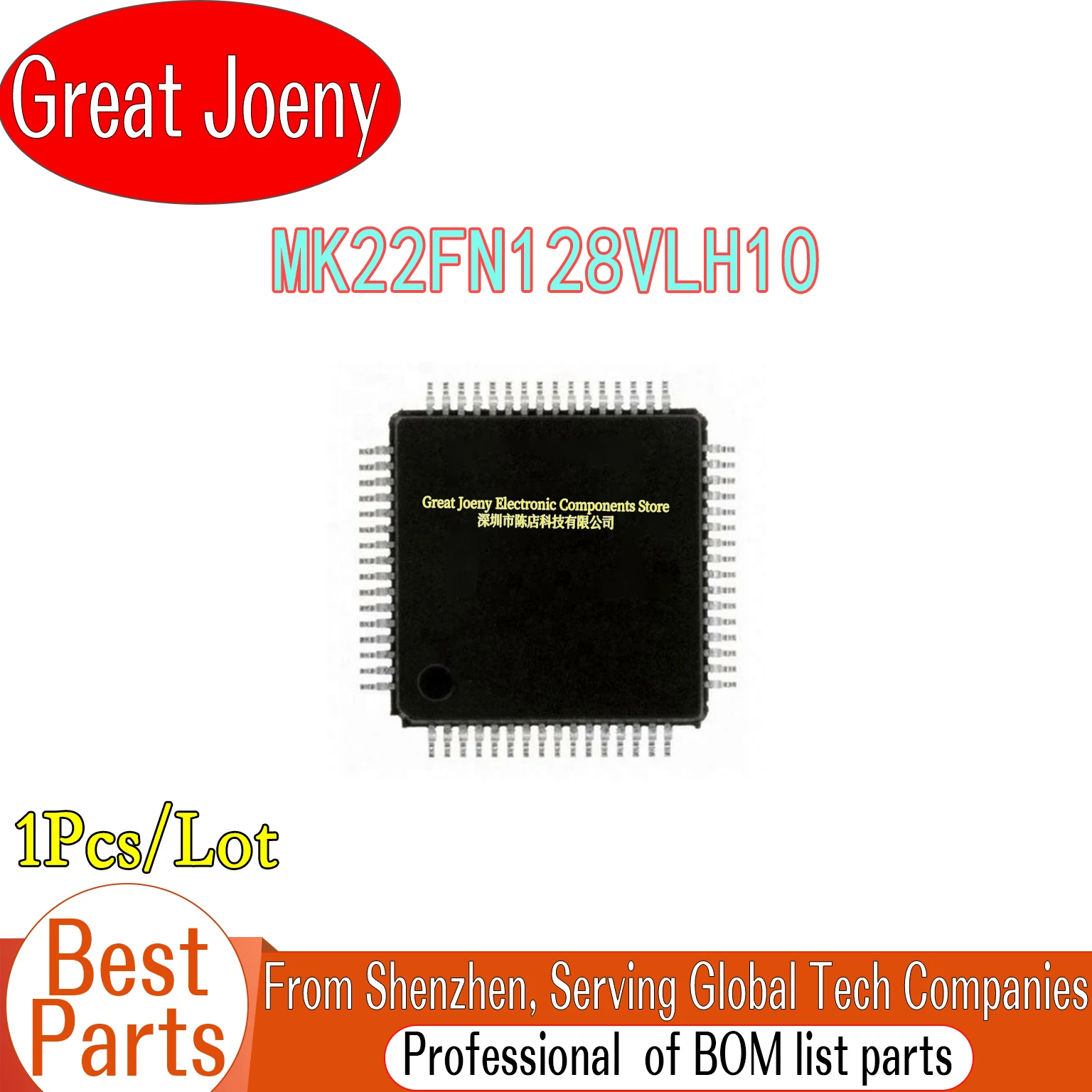 100% New MK22FN128VLH10 MK22FN128VLH MK22FN128 IC MCU Chipset LQFP-64
100% New MK22FN128VLH10 MK22FN128VLH MK22FN128 IC MCU Chipset LQFP-64