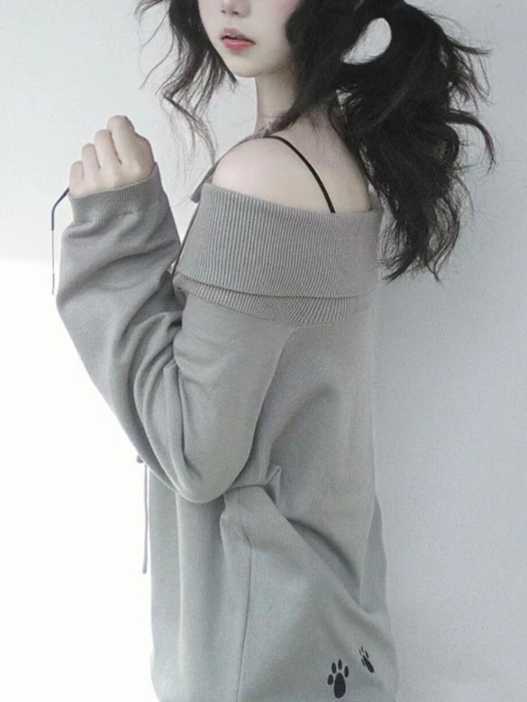 Мягкая кавайная футболка с открытыми плечами в американском стиле ретро, женская футболка с принтом кота, свободный топ с лямкой на шее Y2k, Harajuku, милый шикарный модный наряд
Мягкая кавайная футболка с открытыми плечами в американском стиле ретро, женская футболка с принтом кота, свободный топ с лямкой на шее Y2k, Harajuku, милый шикарный модный наряд