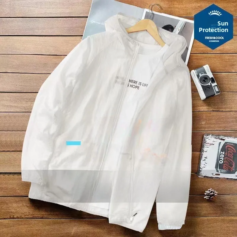 Men's Summer Ice Silk Lightweight Breathable plus Size Sun Protection Clothing White Thin Outerwear Trendy Polyester Jaet
Men's Summer Ice Silk Lightweight Breathable plus Size Sun Protection Clothing White Thin Outerwear Trendy Polyester Jaet