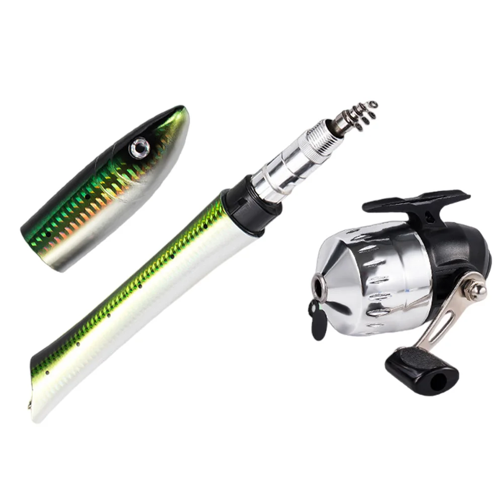 Telescopic Fish Shaped Casting Carp Fishing Pole with Reel Sea Ice Fishing Pole Portable Travel Rod Gifts for Angler
Telescopic Fish Shaped Casting Carp Fishing Pole with Reel Sea Ice Fishing Pole Portable Travel Rod Gifts for Angler