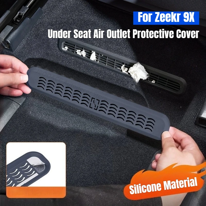 For Geely Zeekr 9X Car Under Seat Air Outlet Protective Cover Silicone Electric Vehicle AC Vent Dustproof Mesh Cover Accessories
For Geely Zeekr 9X Car Under Seat Air Outlet Protective Cover Silicone Electric Vehicle AC Vent Dustproof Mesh Cover Accessories
