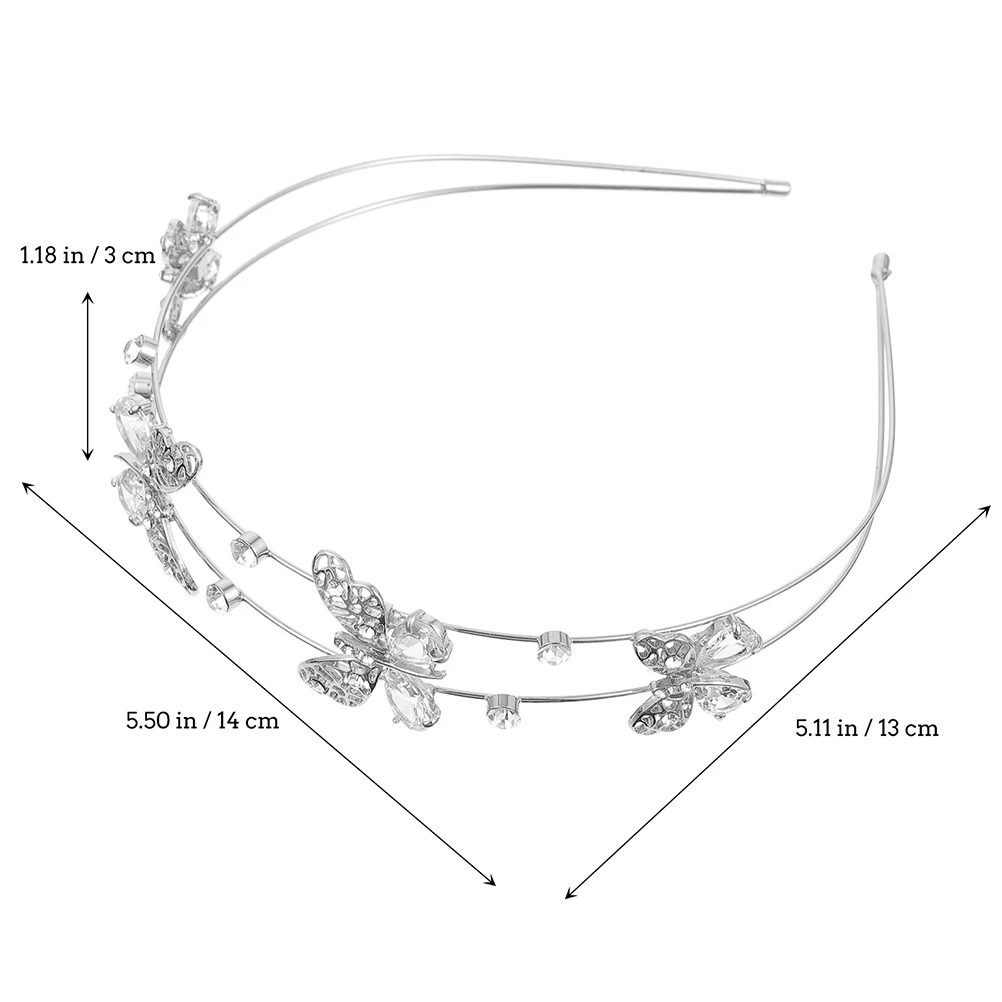 Rhinestone Headband Bridal Shower Wedding Hollow Out Butterflies Hoop Hairband Zinc Alloy Elegant Headbands for Women
Rhinestone Headband Bridal Shower Wedding Hollow Out Butterflies Hoop Hairband Zinc Alloy Elegant Headbands for Women