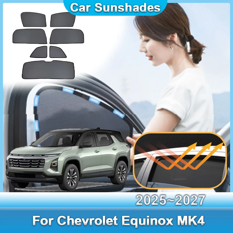 Car Mesh Sunshade For Chevrolet Equinox MK4 2025 2026 2027 Heat Insulation Curtains Privacy Windows Sun Visors Auto Accessories
Car Mesh Sunshade For Chevrolet Equinox MK4 2025 2026 2027 Heat Insulation Curtains Privacy Windows Sun Visors Auto Accessories