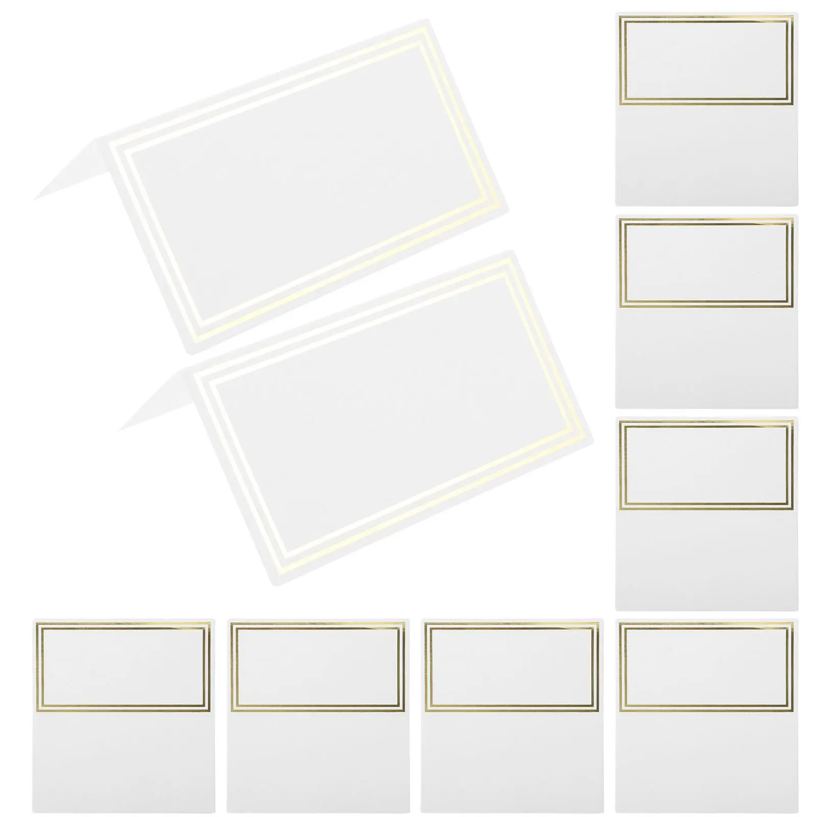 100 Pcs Gold Foil Table Wedding Seating Guest Name Cards Foldable Banquet Place Cards Smooth Surface Easy Setup Table Number
100 Pcs Gold Foil Table Wedding Seating Guest Name Cards Foldable Banquet Place Cards Smooth Surface Easy Setup Table Number
