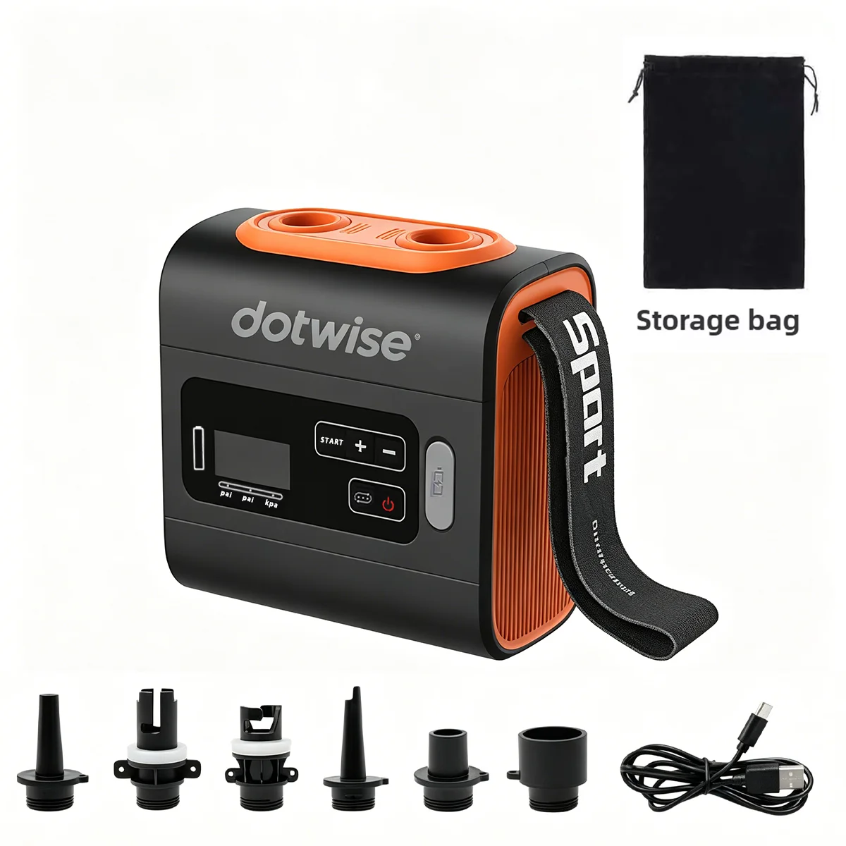 DOTWISE Outdoor Portable Electric Air Pump SUP Air Pump 22PSI High Pressure Inflation Pump For Air Mattress Kayak Paddle Boat
DOTWISE Outdoor Portable Electric Air Pump SUP Air Pump 22PSI High Pressure Inflation Pump For Air Mattress Kayak Paddle Boat