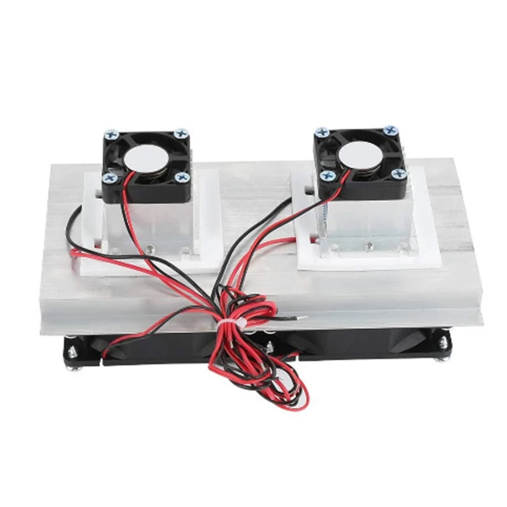 Thermoelectric Refrigeration Cooler DC12V Semiconductor Air Conditioner Dual Fan Cooling System Accessories DIY
Thermoelectric Refrigeration Cooler DC12V Semiconductor Air Conditioner Dual Fan Cooling System Accessories DIY
