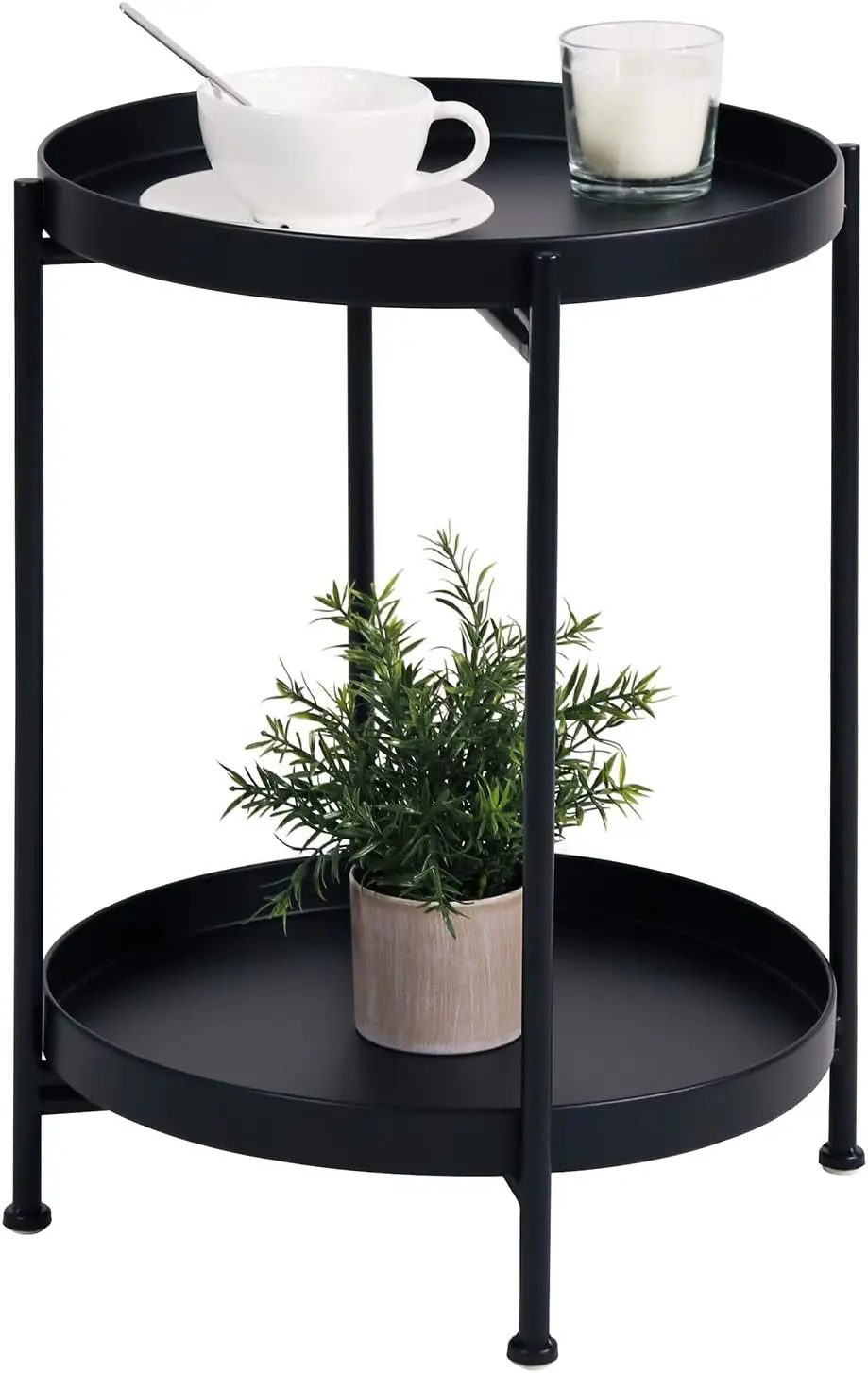 Round End Table Mental 2-Tier Side Table Nightstand/Small Iron Tables Accent Coffee Table for Living Room Bedroom Office Smal
Round End Table Mental 2-Tier Side Table Nightstand/Small Iron Tables Accent Coffee Table for Living Room Bedroom Office Smal