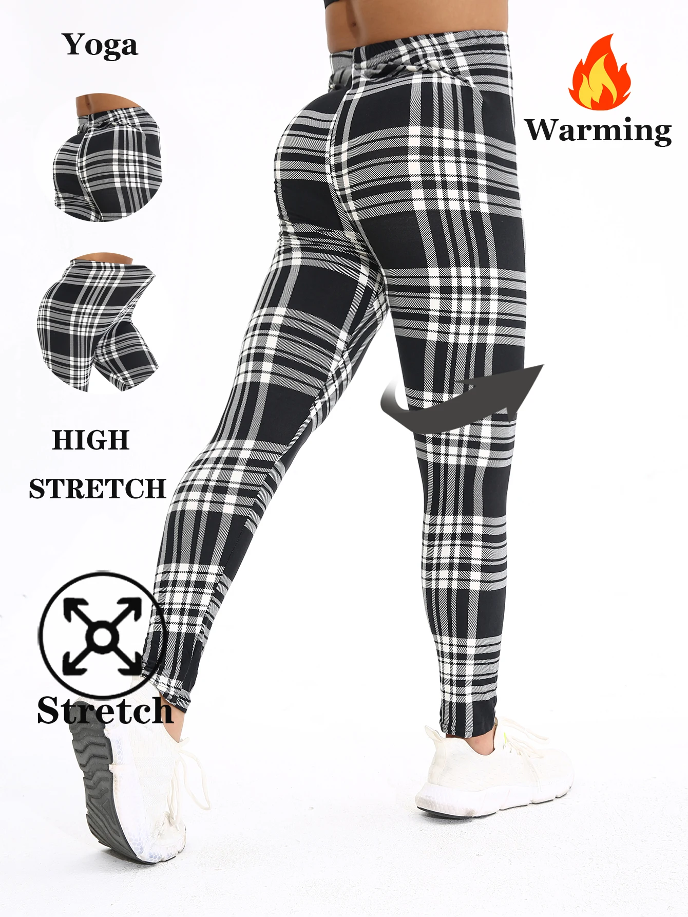 Осень-зима, 1 упаковка, женские черно-белые клетчатые толстые бархатные сексуальные узкие леггинсы, повседневные спортивные элегантные брюки для фитнеса и йоги
Осень-зима, 1 упаковка, женские черно-белые клетчатые толстые бархатные сексуальные узкие леггинсы, повседневные спортивные элегантные брюки для фитнеса и йоги