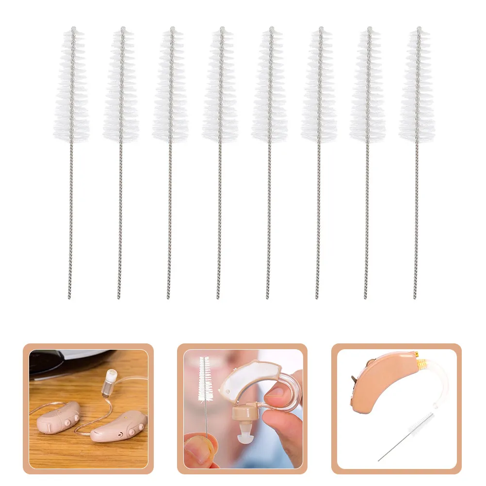 8Pcs Hearing Aid Clean Brush Compact Size Simple Design Practical Tool for Vent Tube Maintenance Hearing Aid Cleaning Kit
8Pcs Hearing Aid Clean Brush Compact Size Simple Design Practical Tool for Vent Tube Maintenance Hearing Aid Cleaning Kit