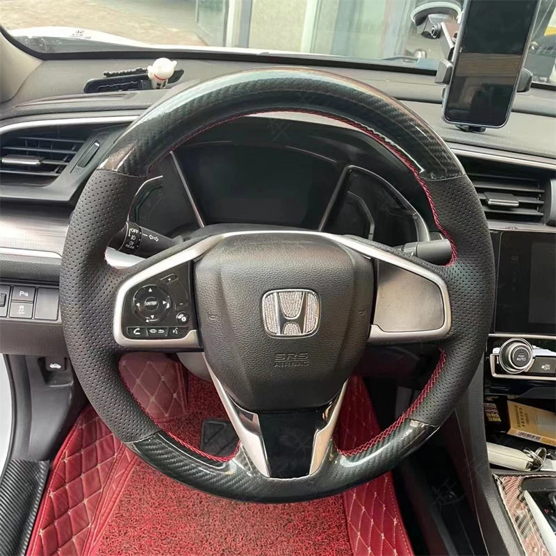 Индивидуальный чехол на руль из микрофибры ручной работы с оплеткой для Honda Civic 10-го поколения CRV CR-V 2017-2021 Нескользящие коврики
Индивидуальный чехол на руль из микрофибры ручной работы с оплеткой для Honda Civic 10-го поколения CRV CR-V 2017-2021 Нескользящие коврики