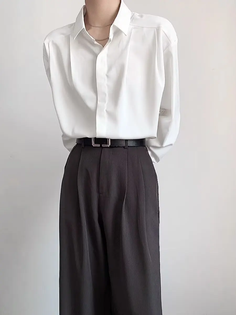 Свободный крой Long Sve White Ice Silk Мужская irt Casual Sle Pure Color Без глажки Весна Новое поступление Базовый слой irt
Свободный крой Long Sve White Ice Silk Мужская irt Casual Sle Pure Color Без глажки Весна Новое поступление Базовый слой irt