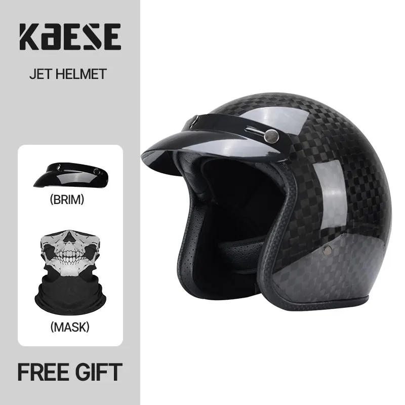 Vintage Half Open Carbon Fiber Helmet Jet Motocross Accessories Casco Moto Helmet 3/4 Open Face Helmet Four Seasons Capacete
Vintage Half Open Carbon Fiber Helmet Jet Motocross Accessories Casco Moto Helmet 3/4 Open Face Helmet Four Seasons Capacete