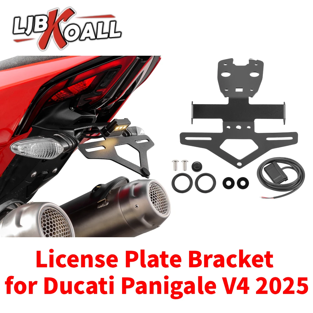 LJBKOALL License Plate Bracket for Ducati Panigale V4 2025 Short Tail Tidy Fender Rear License Plate Frame Mount Holder Bracket
LJBKOALL License Plate Bracket for Ducati Panigale V4 2025 Short Tail Tidy Fender Rear License Plate Frame Mount Holder Bracket