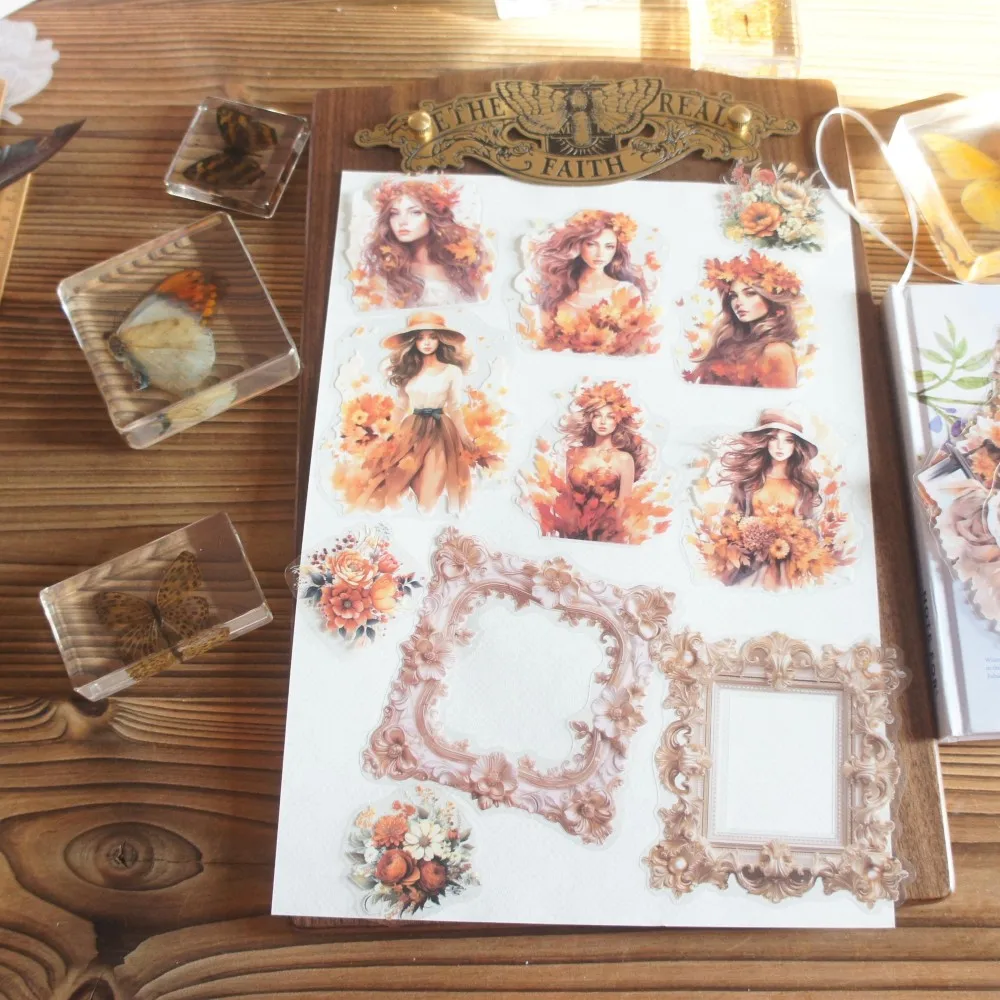 18pcs Girl Collect Flower Garland Throughout Four Season Frame Style PVC Sticker Scrapbooking DIY Gift Label Decoration Tag
18pcs Girl Collect Flower Garland Throughout Four Season Frame Style PVC Sticker Scrapbooking DIY Gift Label Decoration Tag