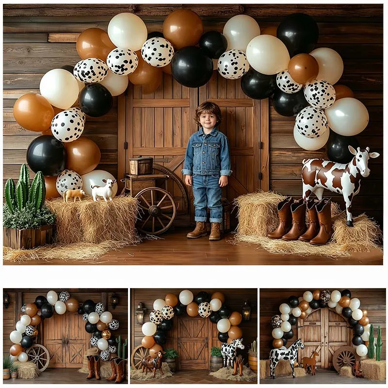 LS Photography Backdrop Farm Dairy Cows Arch Balloons Decoration Cake Smash Baby Shower Portrait Backgrounds For Photographs
LS Photography Backdrop Farm Dairy Cows Arch Balloons Decoration Cake Smash Baby Shower Portrait Backgrounds For Photographs