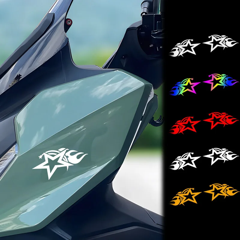 2Pcs Flame Star Waterproof UV Resistant Vinyl Stickers Set Cool Decals For Car Motorcycle Helmet Bike Laptop DIY Decor
2Pcs Flame Star Waterproof UV Resistant Vinyl Stickers Set Cool Decals For Car Motorcycle Helmet Bike Laptop DIY Decor