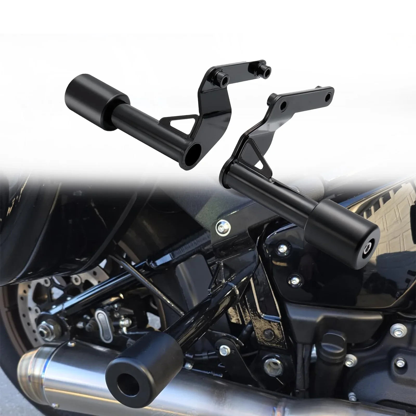 Motorcycle Passenger Peg Crash Bar Saddlebags Guard for Harley Softail Street Bob Heritage Low Rider ST Sport Glide 2018-UP
Motorcycle Passenger Peg Crash Bar Saddlebags Guard for Harley Softail Street Bob Heritage Low Rider ST Sport Glide 2018-UP