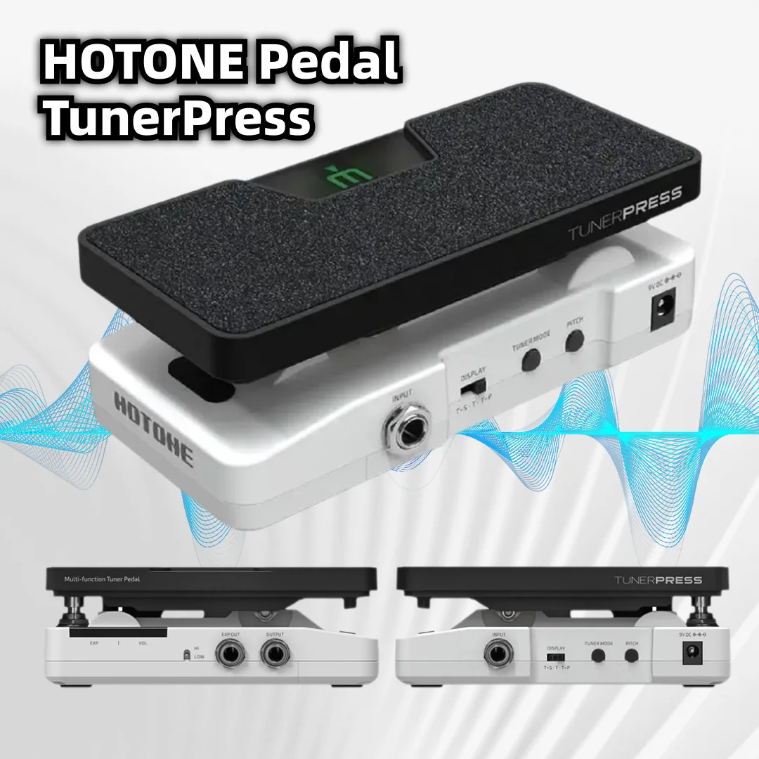Hotone-Multi-Function Tuner Press Padel with Buffer Switch, 4 in 1 Switchable Volume and Expression, Visible Tuner, SP-30T
Hotone-Multi-Function Tuner Press Padel with Buffer Switch, 4 in 1 Switchable Volume and Expression, Visible Tuner, SP-30T