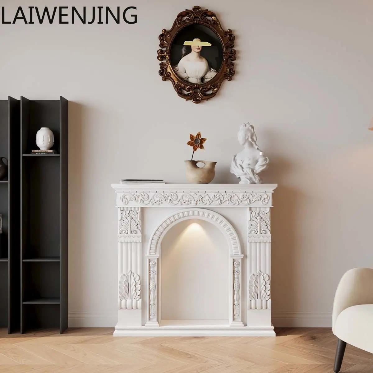 HLZ retro fireplace decorative cabinet cream wind living room entrance cabinet European simulation decorative cabinet
HLZ retro fireplace decorative cabinet cream wind living room entrance cabinet European simulation decorative cabinet
