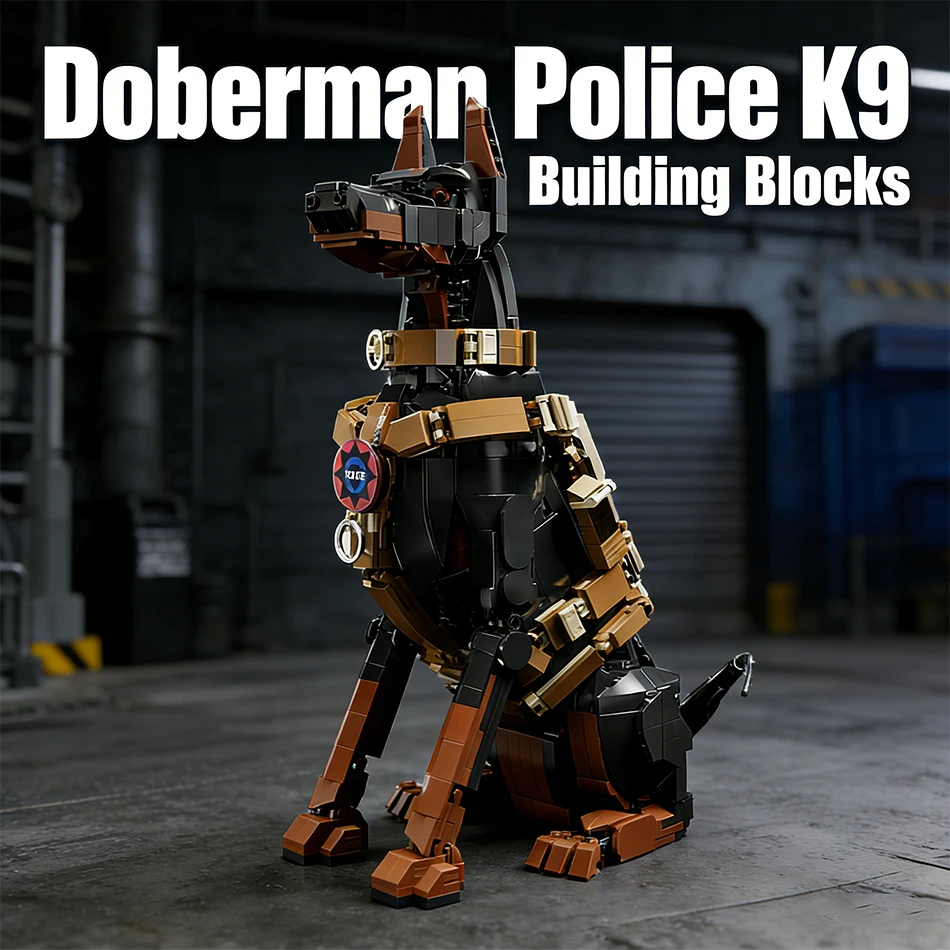 1376 PCS Doberman Police Dog K9 Building Blocks Military Dog Animals Model Desk Ornaments Bricks Toys Ideal Gift for Kids Adults
1376 PCS Doberman Police Dog K9 Building Blocks Military Dog Animals Model Desk Ornaments Bricks Toys Ideal Gift for Kids Adults