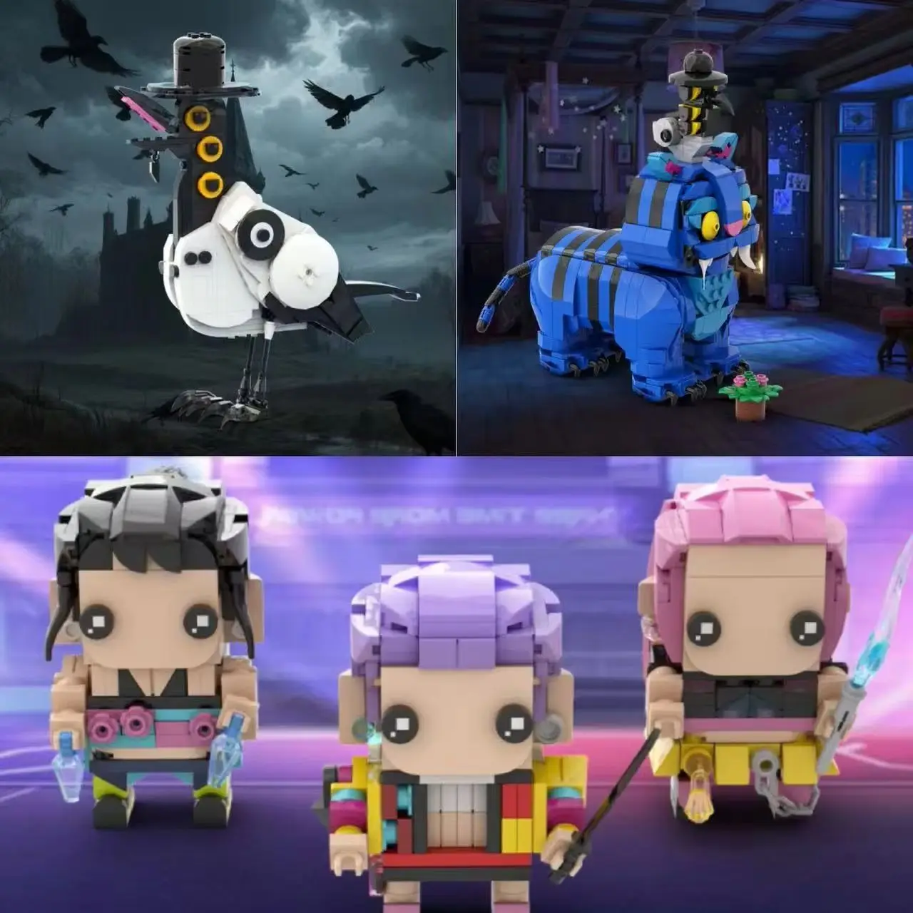 K-pop Demon Hunters Bricksheadz Building Blocks Korean Music Anime Bird Tiger Girl Group Figure Model Collection Toys Fans Gift
K-pop Demon Hunters Bricksheadz Building Blocks Korean Music Anime Bird Tiger Girl Group Figure Model Collection Toys Fans Gift