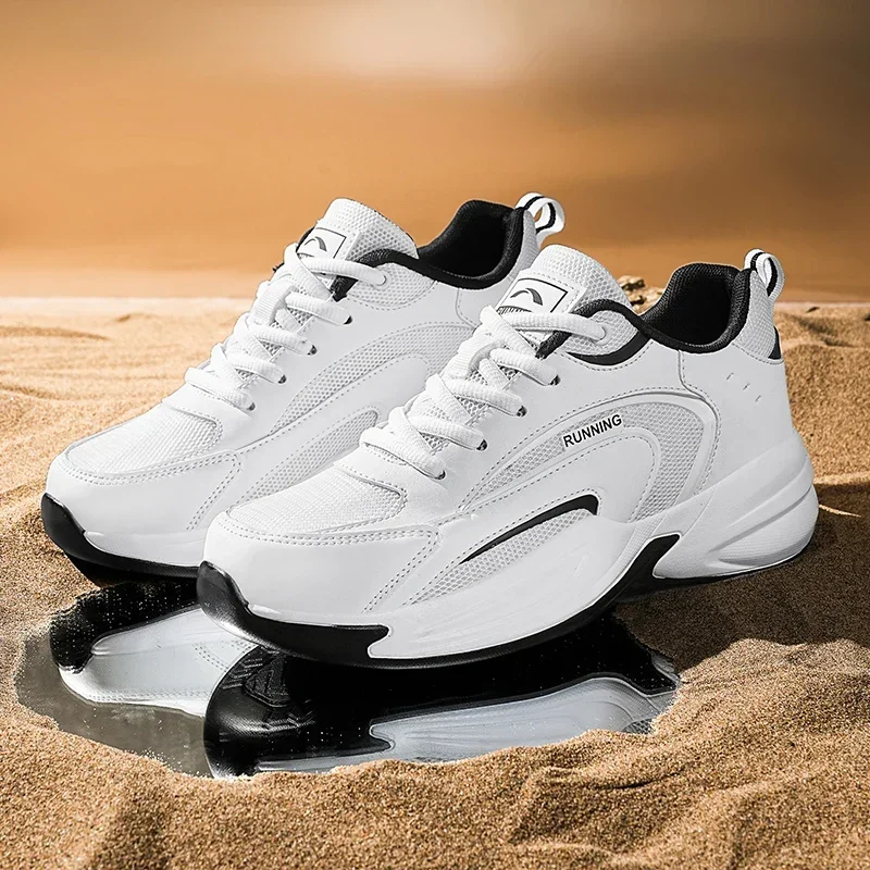 Весенне-летние уличные кроссовки, брендовая мужская профессиональная спортивная обувь большого размера на толстой подошве с тканой сеткой на шнуровке
Весенне-летние уличные кроссовки, брендовая мужская профессиональная спортивная обувь большого размера на толстой подошве с тканой сеткой на шнуровке