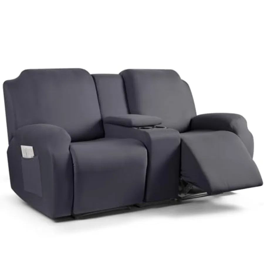 Reclining Loveseat with Middle Console Slipcover 4 Pcs Polyester Fabric Stretch Loveseat Reclining Sofa Covers
Reclining Loveseat with Middle Console Slipcover 4 Pcs Polyester Fabric Stretch Loveseat Reclining Sofa Covers