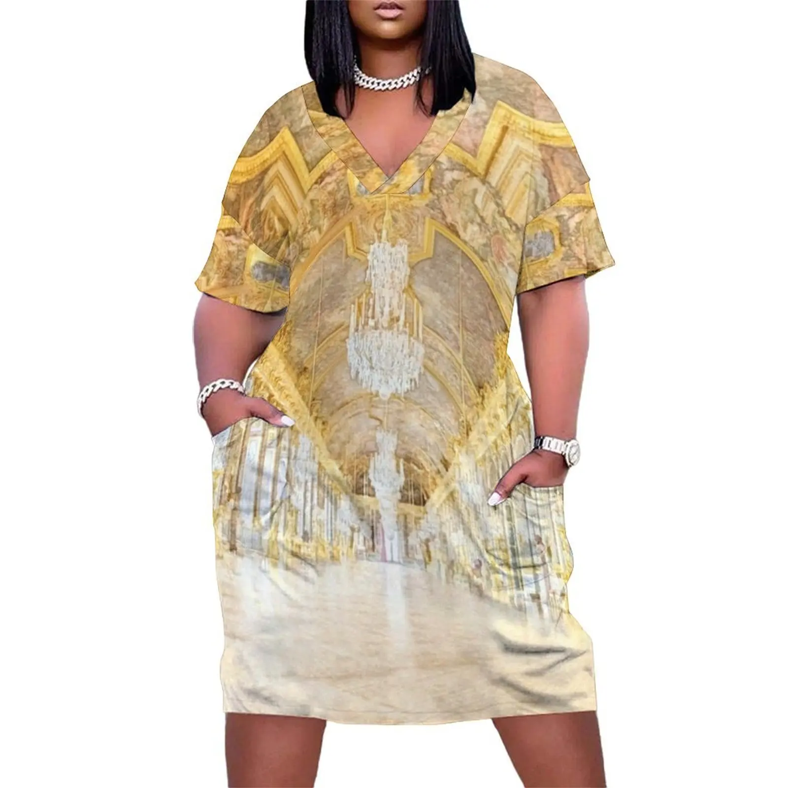Versailles Hall of Mirrors Loose Pocket Dress long dress women Aesthetic clothing elegant women's dresses for wedding
Versailles Hall of Mirrors Loose Pocket Dress long dress women Aesthetic clothing elegant women's dresses for wedding