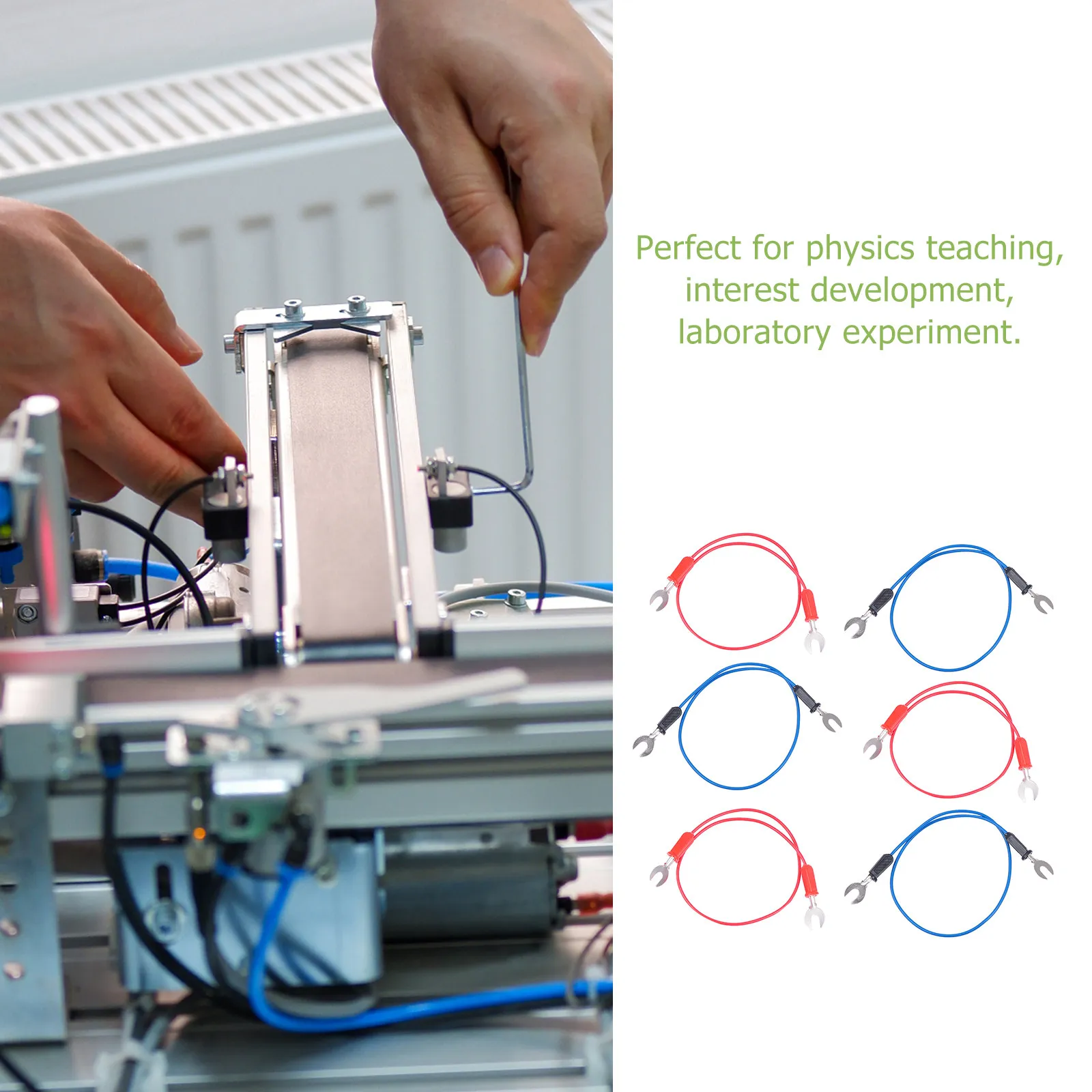 Набор из 6 U-образных вилок для проводов (разные цвета) – идеально для физических лабораторных экспериментов и подключения электрических цепей
Набор из 6 U-образных вилок для проводов (разные цвета) – идеально для физических лабораторных экспериментов и подключения электрических цепей