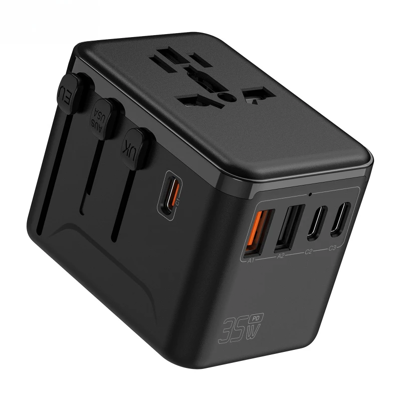 Travel conversion plug Type-C socket US standard Australian standard multi-function socket GaN 35W socket one turn multi
Travel conversion plug Type-C socket US standard Australian standard multi-function socket GaN 35W socket one turn multi