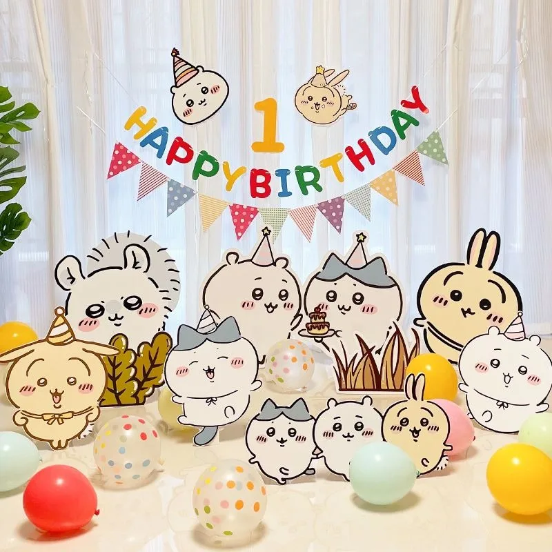 Chiikawa Party Decoration Set Birthday Baby Shower Balloon KT Board Bunting Flag Easy Install Exquisite Kawaii Creative Gift new
Chiikawa Party Decoration Set Birthday Baby Shower Balloon KT Board Bunting Flag Easy Install Exquisite Kawaii Creative Gift new