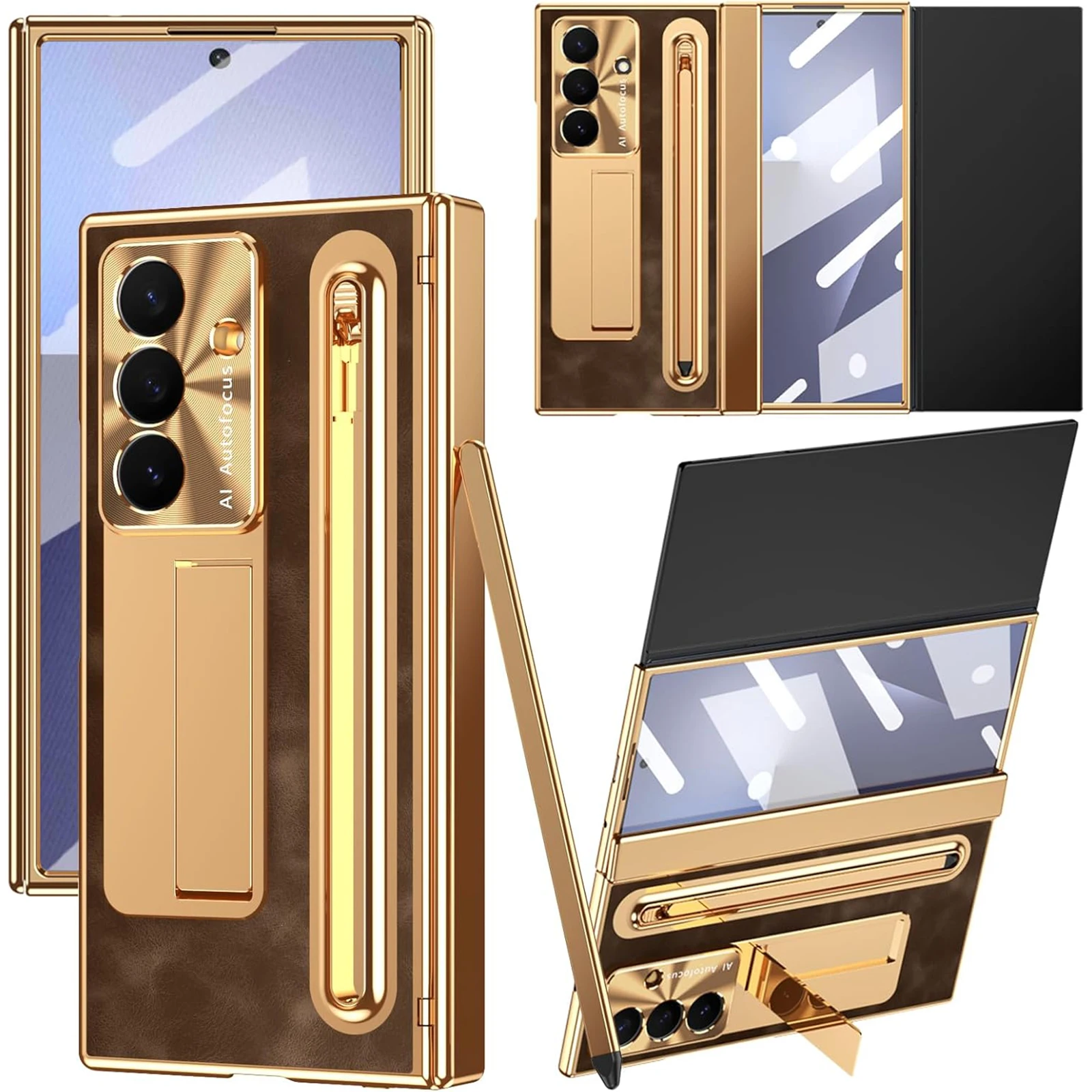For Samsung Galaxy Z Trifold Case with Pen Holder, Built-in Screen Protector, Kickstand, Camera Protector Full Protection Cover
For Samsung Galaxy Z Trifold Case with Pen Holder, Built-in Screen Protector, Kickstand, Camera Protector Full Protection Cover
