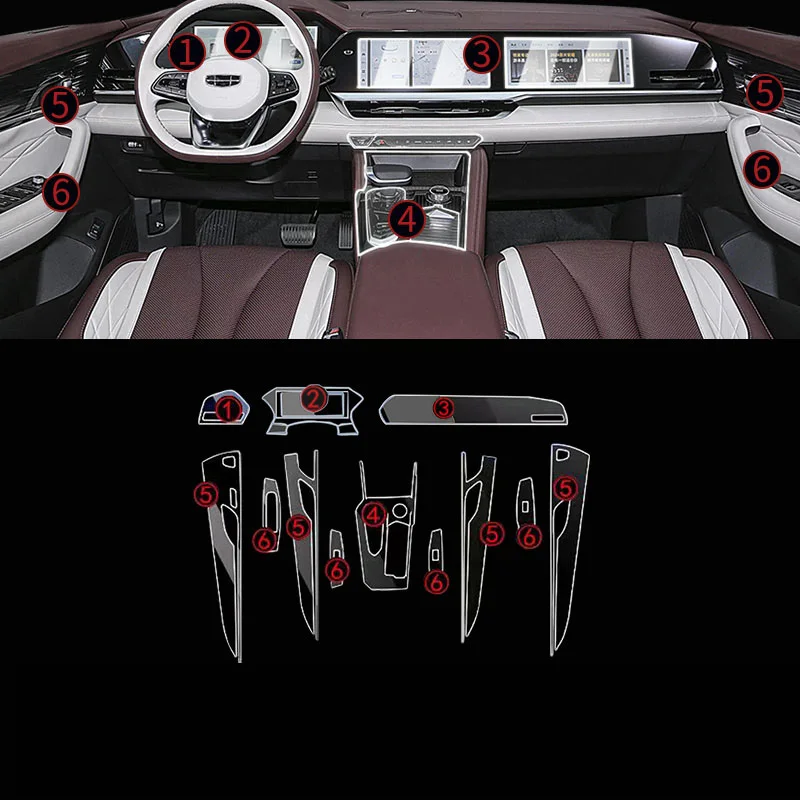 For Geely Monjaro 2021-2024 Tpu Transparent Car Interior Protective Film Sticker Center Console Decor Trim Prevent Scratches
For Geely Monjaro 2021-2024 Tpu Transparent Car Interior Protective Film Sticker Center Console Decor Trim Prevent Scratches