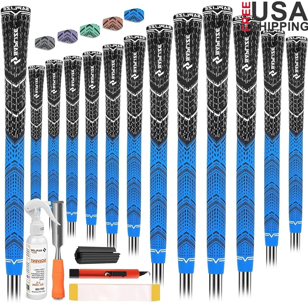 Innovative Anti-slip Golf Grips 13 Pack Cross Cord Design Comfortable Feel Residue Removal Tool Enhance Swing Stability Midsize
Innovative Anti-slip Golf Grips 13 Pack Cross Cord Design Comfortable Feel Residue Removal Tool Enhance Swing Stability Midsize