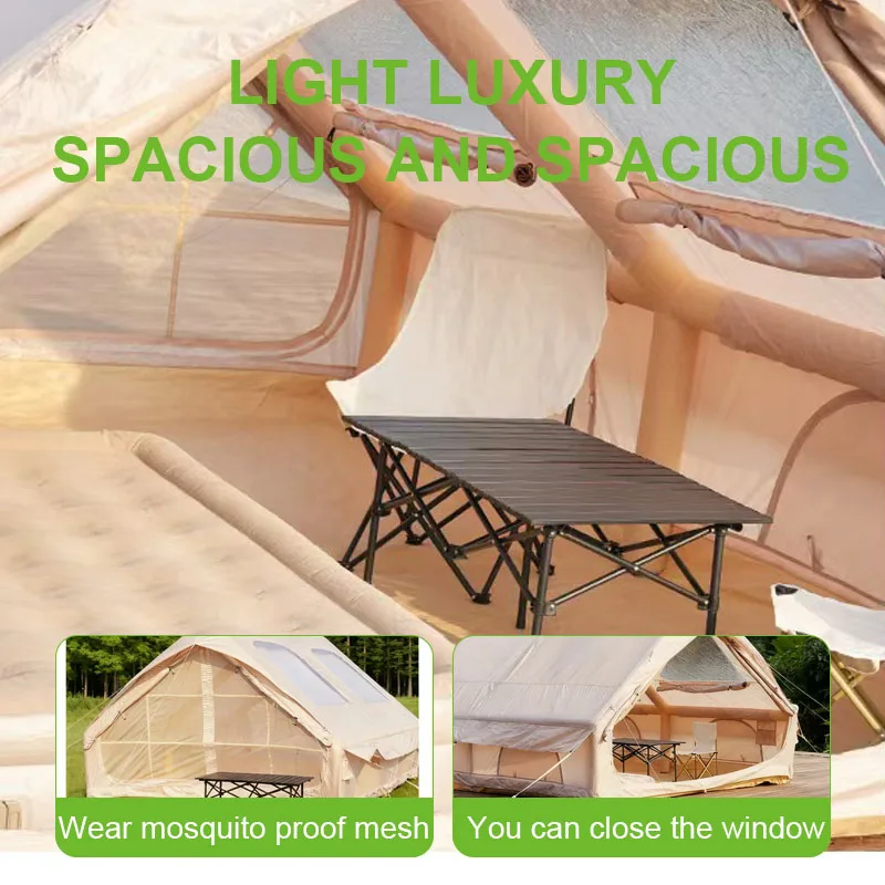 Portable Outdoor Camping Inflatable Tent with Waterproof Sunshade and Raincover Oxford Fabric for Family Travel
Portable Outdoor Camping Inflatable Tent with Waterproof Sunshade and Raincover Oxford Fabric for Family Travel