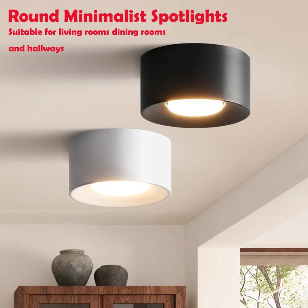 Black Round Spotlights Hallway Ceiling lamp Modern Minimalist LED Ceiling Light Suitable for living rooms bedrooms and hallways
Black Round Spotlights Hallway Ceiling lamp Modern Minimalist LED Ceiling Light Suitable for living rooms bedrooms and hallways