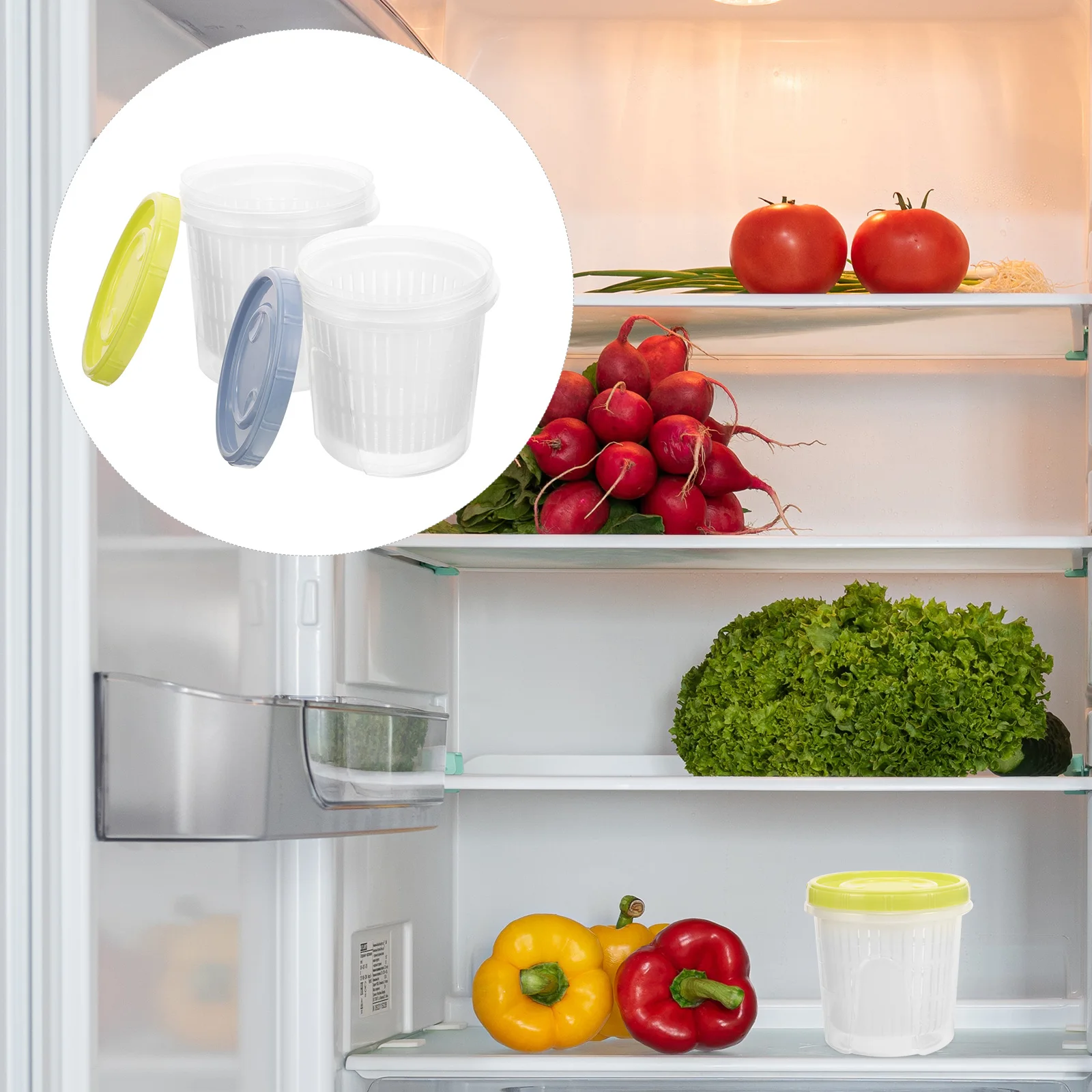2pcs Sealed Pickle Container with Strainer Reusable PP Material Airtight Food Storage Jar for Pickled Vegetables Fermentation
2pcs Sealed Pickle Container with Strainer Reusable PP Material Airtight Food Storage Jar for Pickled Vegetables Fermentation