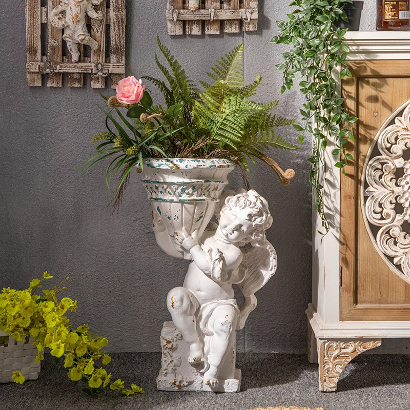 French angel decoration handicraft studio shooting props flowerpot living room decoration
French angel decoration handicraft studio shooting props flowerpot living room decoration