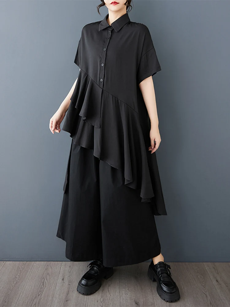 2025 Spring Summer White Vintage Asymmetrical Shirt Dresses For Women Short Sleeve Loose Casual Dress Elegant Fashion Clothing
2025 Spring Summer White Vintage Asymmetrical Shirt Dresses For Women Short Sleeve Loose Casual Dress Elegant Fashion Clothing