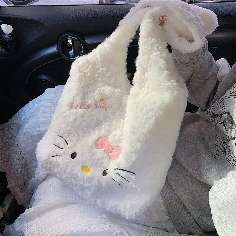 Sanrio Hello Kitty, милая кавайная мультяшная сумка на плечо большой вместимости, креативная индивидуальная осенне-зимняя сумка через плечо, сумка-тоут
Sanrio Hello Kitty, милая кавайная мультяшная сумка на плечо большой вместимости, креативная индивидуальная осенне-зимняя сумка через плечо, сумка-тоут