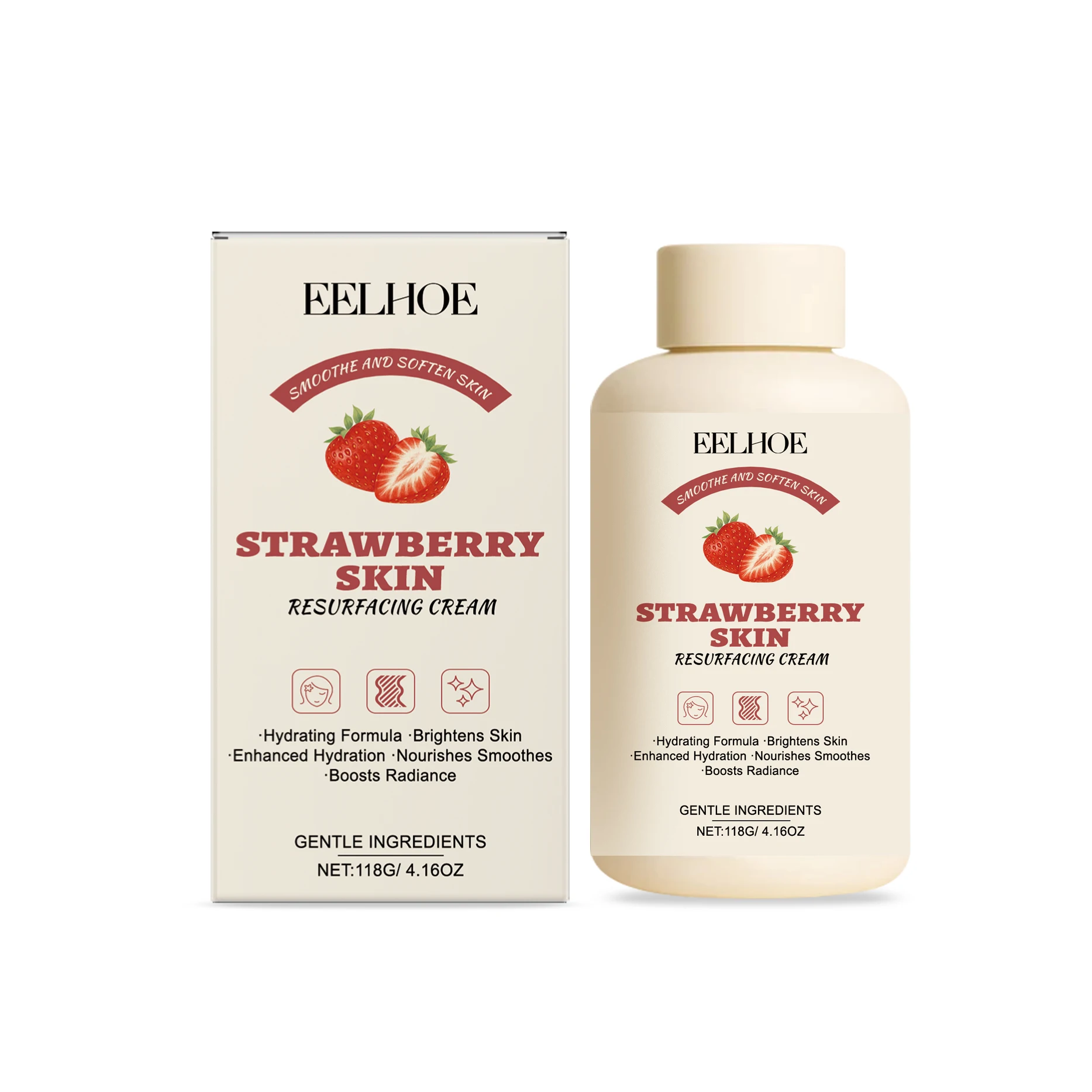 Strawberry Moisturizing Cream-Hydrating & Brightening Face, Smooth & Soften Skin, Daily Nourishing Cream for Radiant Glow, 118g
Strawberry Moisturizing Cream-Hydrating & Brightening Face, Smooth & Soften Skin, Daily Nourishing Cream for Radiant Glow, 118g
