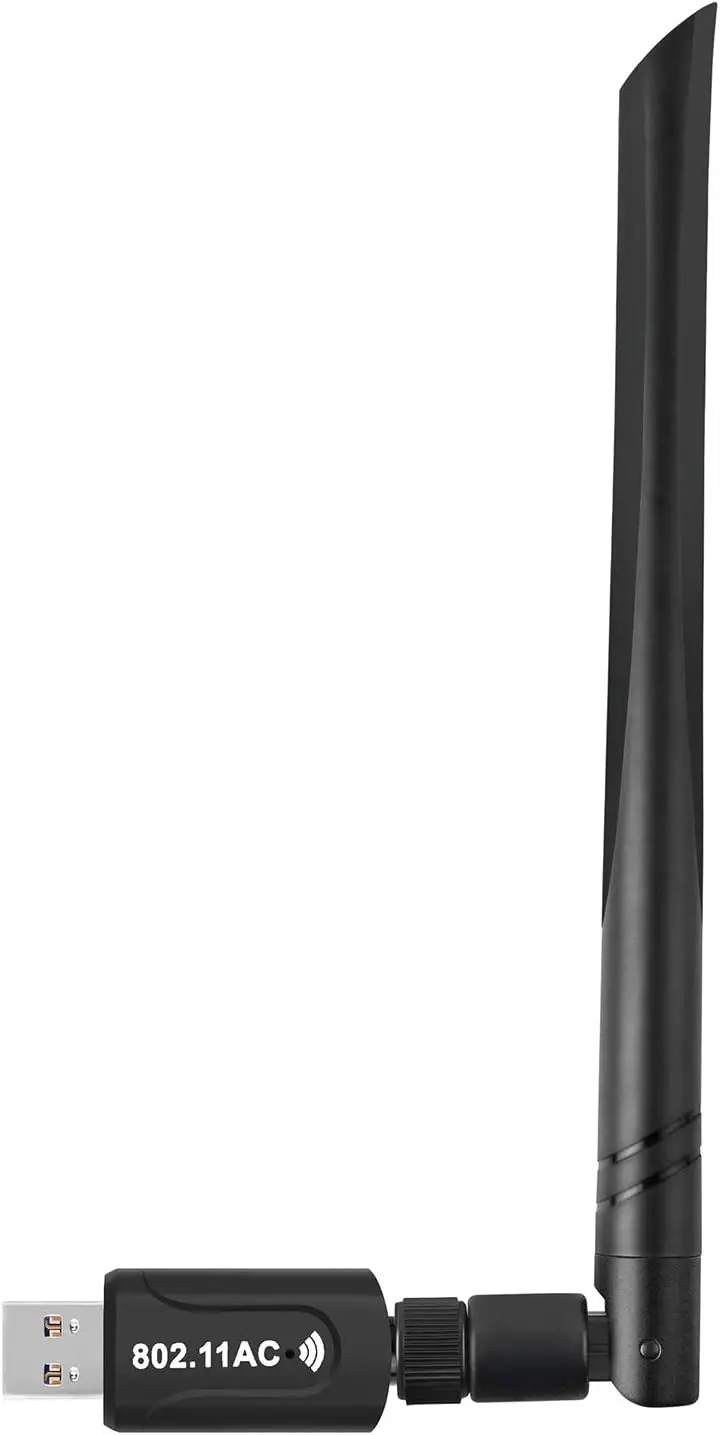 AC1300 Dual Band WiFi Dongle 1300Mbps USB 3.0 Wireless Adapter with 5dBi Antenna for Laptop Desktop
AC1300 Dual Band WiFi Dongle 1300Mbps USB 3.0 Wireless Adapter with 5dBi Antenna for Laptop Desktop