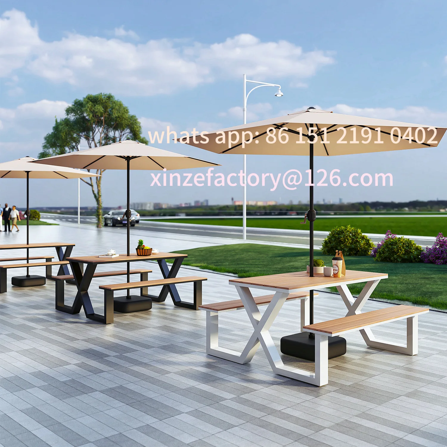 Customizable outdoor plastic wood table and chair combination Internet celebrity milk tea shop cafe casual table and chair
Customizable outdoor plastic wood table and chair combination Internet celebrity milk tea shop cafe casual table and chair