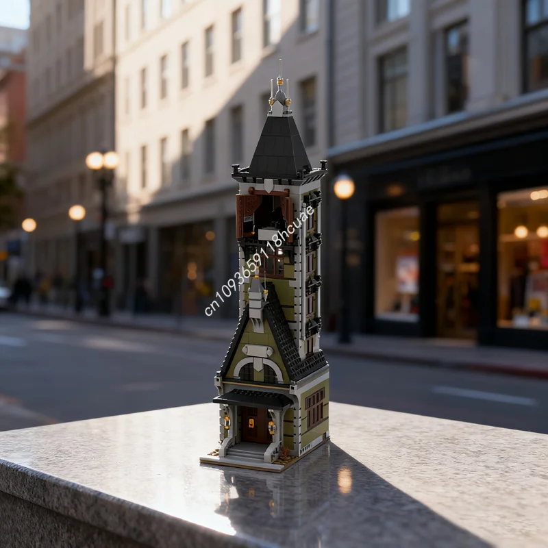 1497pcs MOC Haunted Tower Modular Modulared Model Building Blocks Toys Assemble Creative Education Christmas Gift Brick Birthday
1497pcs MOC Haunted Tower Modular Modulared Model Building Blocks Toys Assemble Creative Education Christmas Gift Brick Birthday