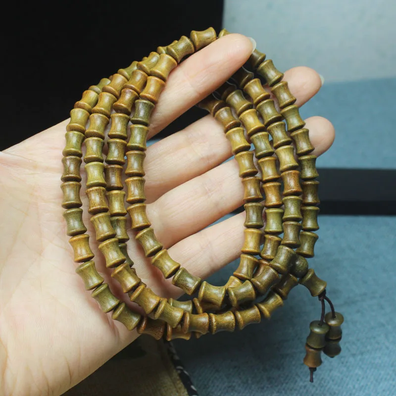 Argentine Green Sandalwood Buddha Beads Bamboo Joint 7*9 Bracelet
Argentine Green Sandalwood Buddha Beads Bamboo Joint 7*9 Bracelet