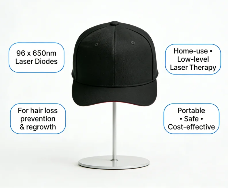Home Use Hair Growth Cap 650nm Red Light Reduce Hair Loss & Increase Hair Volume
Home Use Hair Growth Cap 650nm Red Light Reduce Hair Loss & Increase Hair Volume