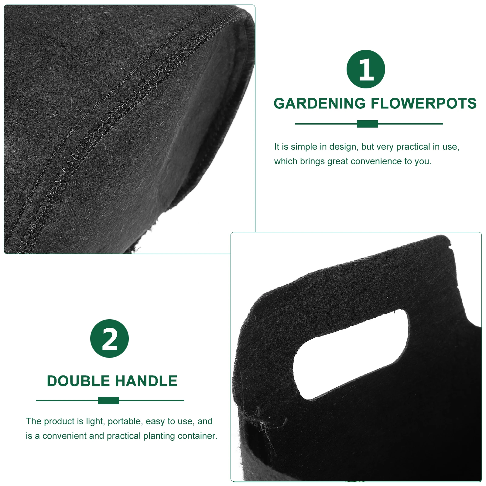 Grow Bag Planting Pouch Nonwoven Garden Pots Thickened Fabric Nursery Bags Eco Friendly Durable Years Use Excess Water Roots
Grow Bag Planting Pouch Nonwoven Garden Pots Thickened Fabric Nursery Bags Eco Friendly Durable Years Use Excess Water Roots