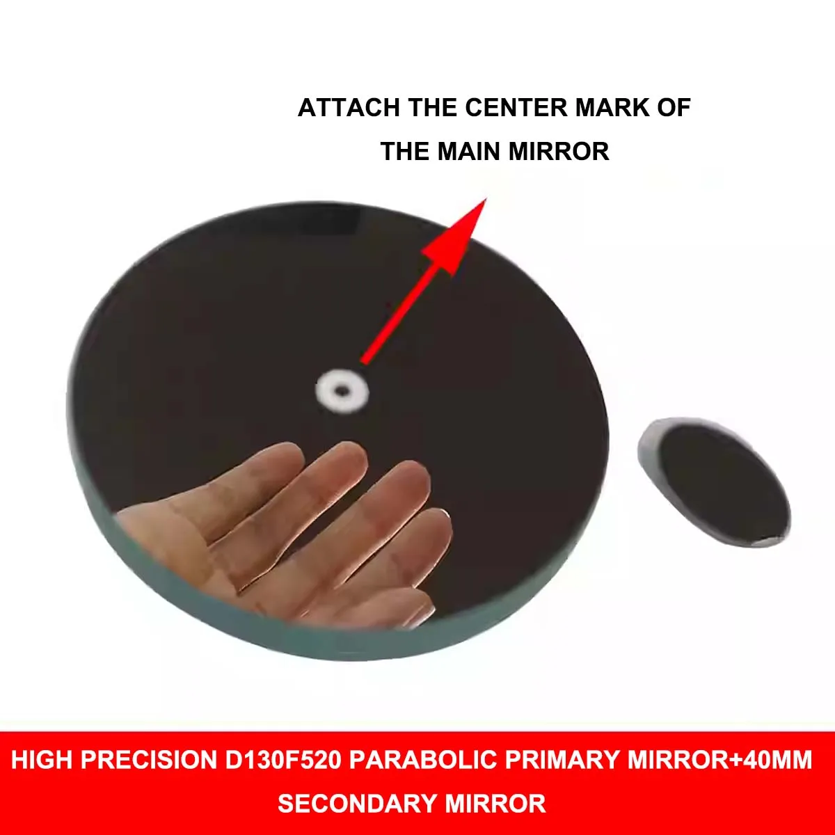 D130F520 parabolic Newtonian reflector main mirror 40mm secondary mirror astronomical telescope accessories
D130F520 parabolic Newtonian reflector main mirror 40mm secondary mirror astronomical telescope accessories