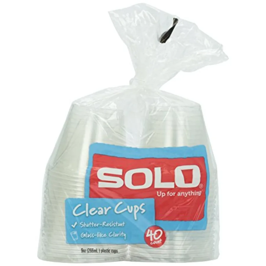 Solo Clear Plastic Cups, 9 oz, 40 ct
Solo Clear Plastic Cups, 9 oz, 40 ct