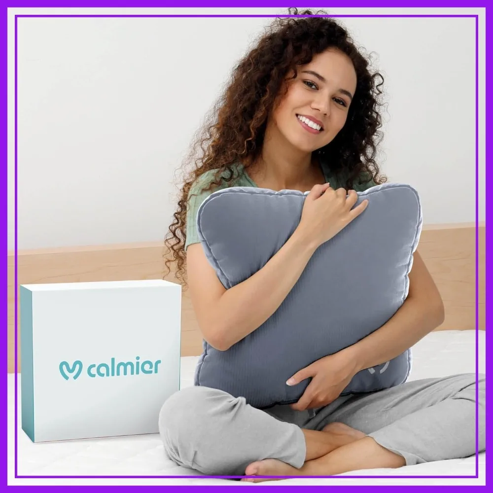9 lb Weighted Pillow - Glass Bead Filled Hug Pillow - Ultra Plush Cozy Sensory Pillow for Adults - Weighted Lap Pad (Minky, 9 LBS)
9 lb Weighted Pillow - Glass Bead Filled Hug Pillow - Ultra Plush Cozy Sensory Pillow for Adults - Weighted Lap Pad (Minky, 9 LBS)
